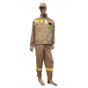 Ubranie koszarowe strażaka OSP piaskowe 4 częściowe